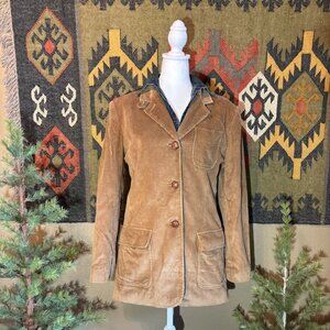 Vintage Ralph Lauren Long Corduroy Blazer Size 10